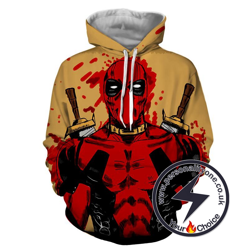 Deadpool - Deadpool 3D - Hoodies